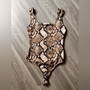 Women’s Snakeskin Print bodysuit